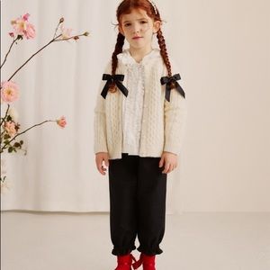 Simone Rocha x H&M cable knit wool blend cardigan